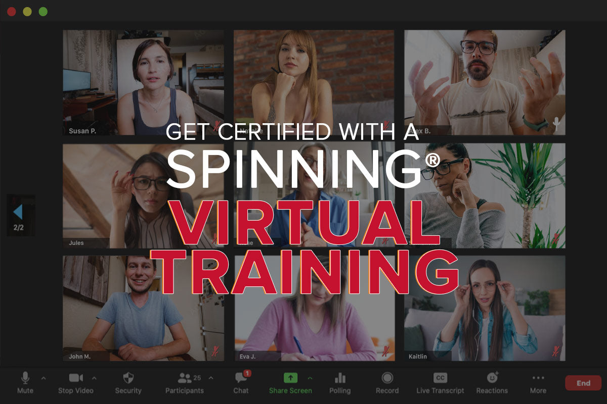 Get Certified with a Spinning® Virtual Training Now!