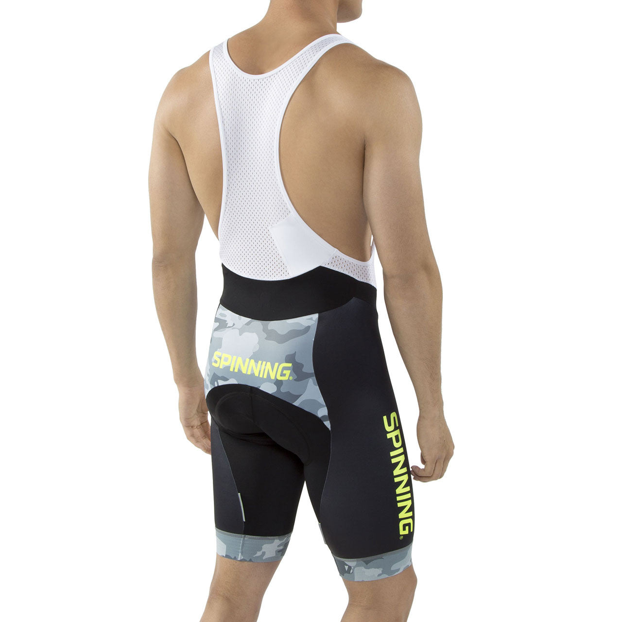 Spinning® Hercules Men's Cycling Bib Shorts - Yellow - Spinning