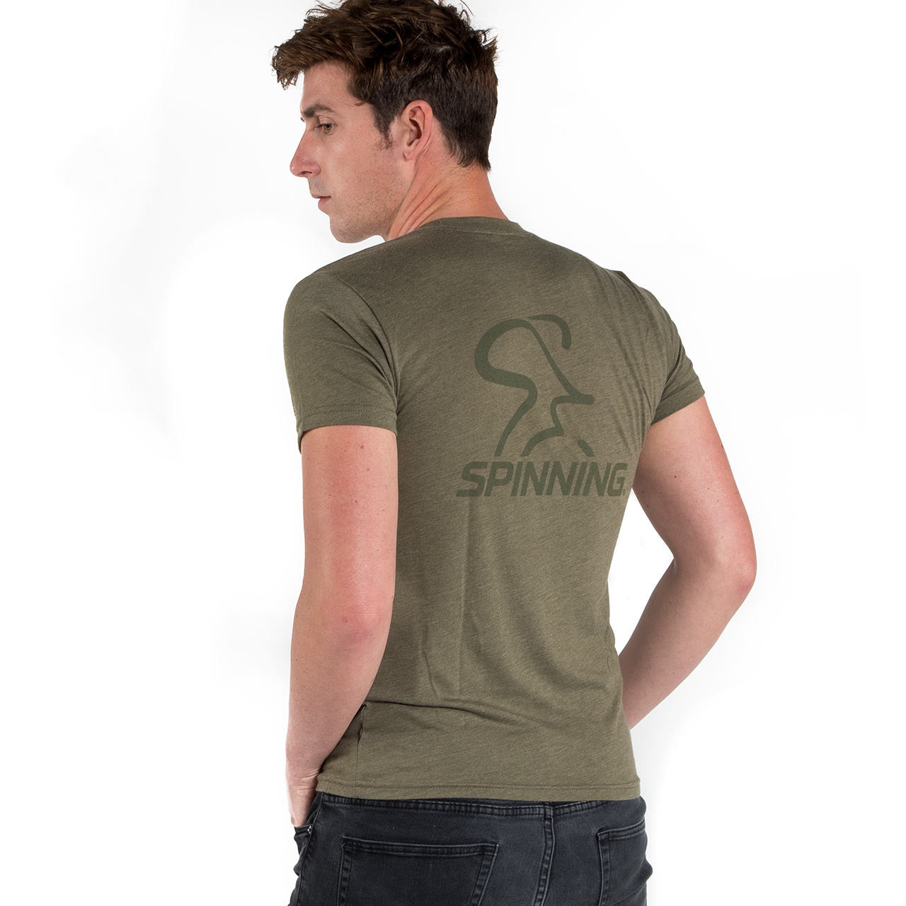 Spinning® USA TriBlend Crew Shirt - Military Green - Spinning