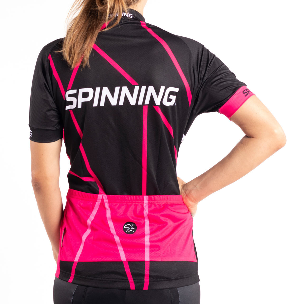 Spinning® Team Women's Short Sleeve Elbrus FUXIA Cycling Jersey - Pink - Spinning