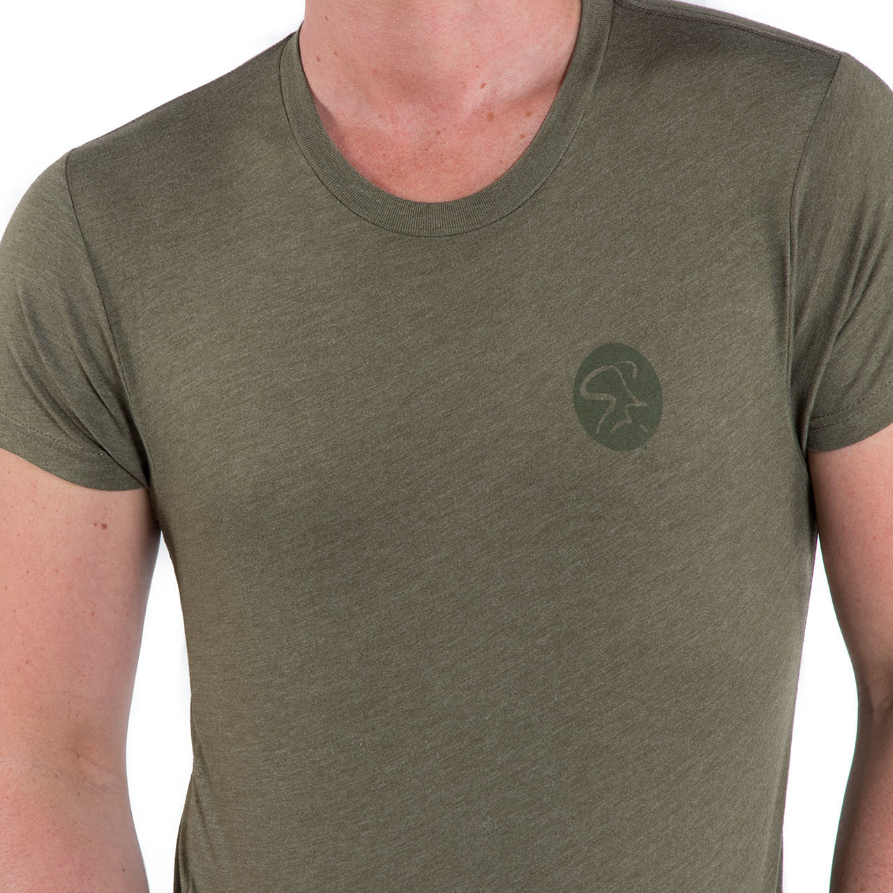 Spinning® USA TriBlend Crew Shirt - Military Green - Spinning