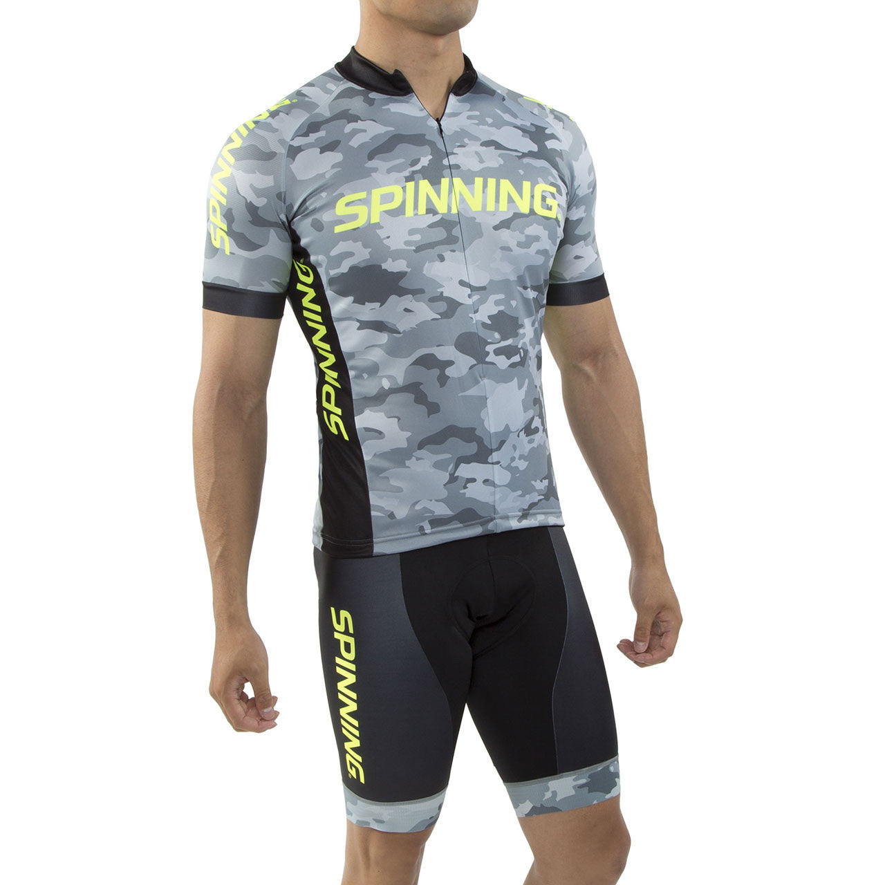 Spinning® Hercules Men's Cycling Jersey Yellow - Spinning