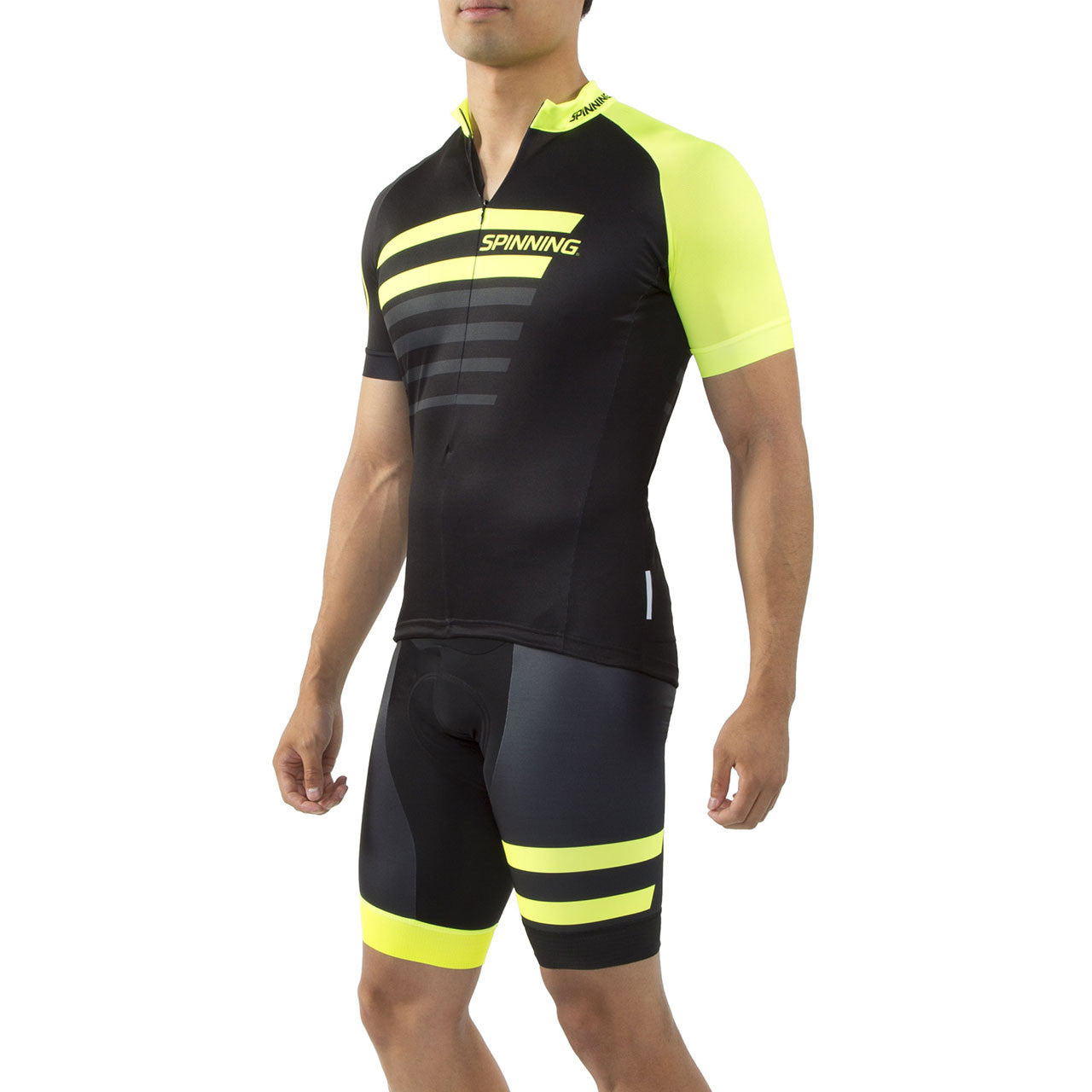 Spinning® Vega Mens Short Sleeve Cycling Jerseys Yellow - Spinning