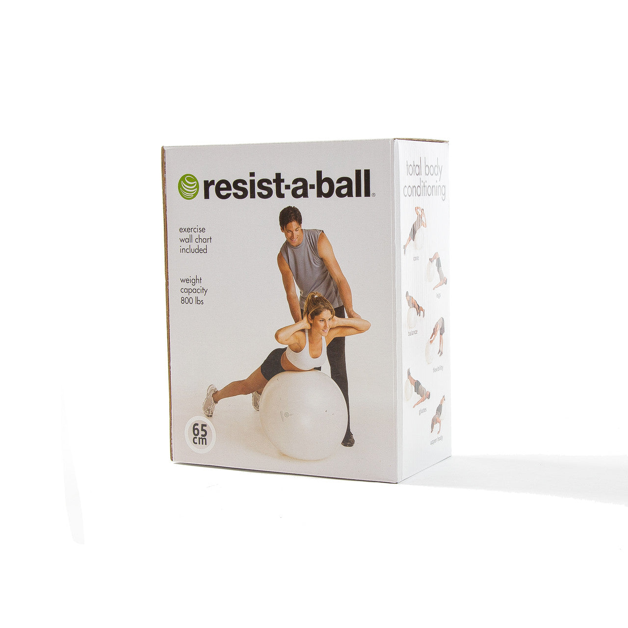 Resist-A-Ball® Home Ball 65cm White - Spinning