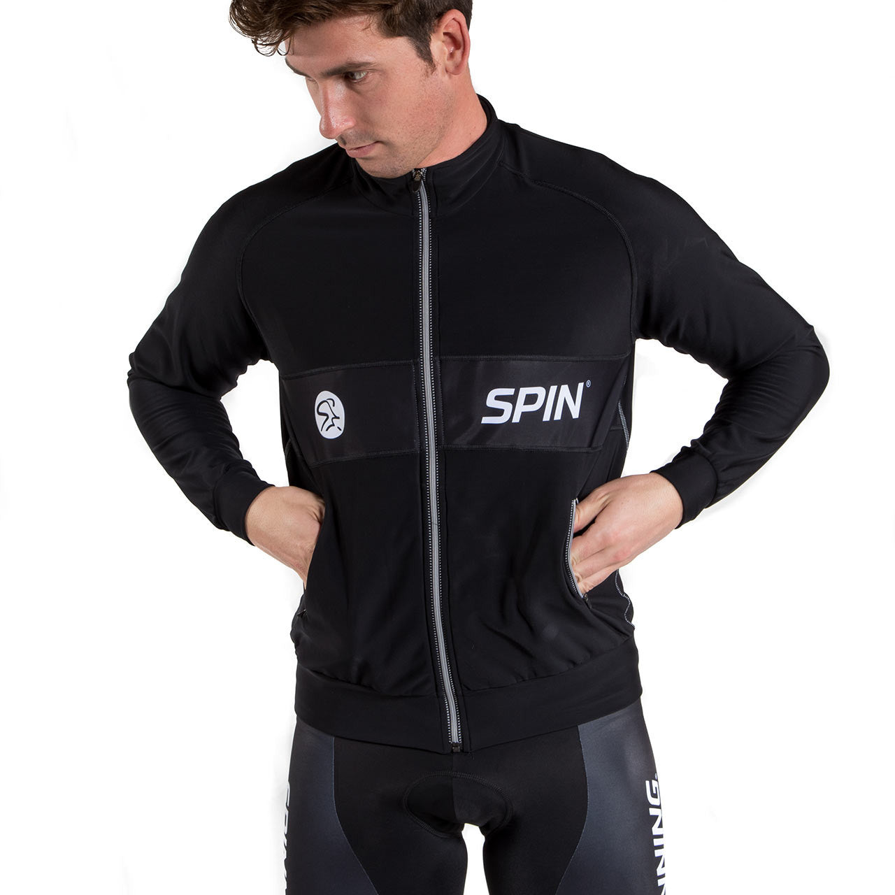 Spin® Pro Track Jacket Men's Black - Spinning