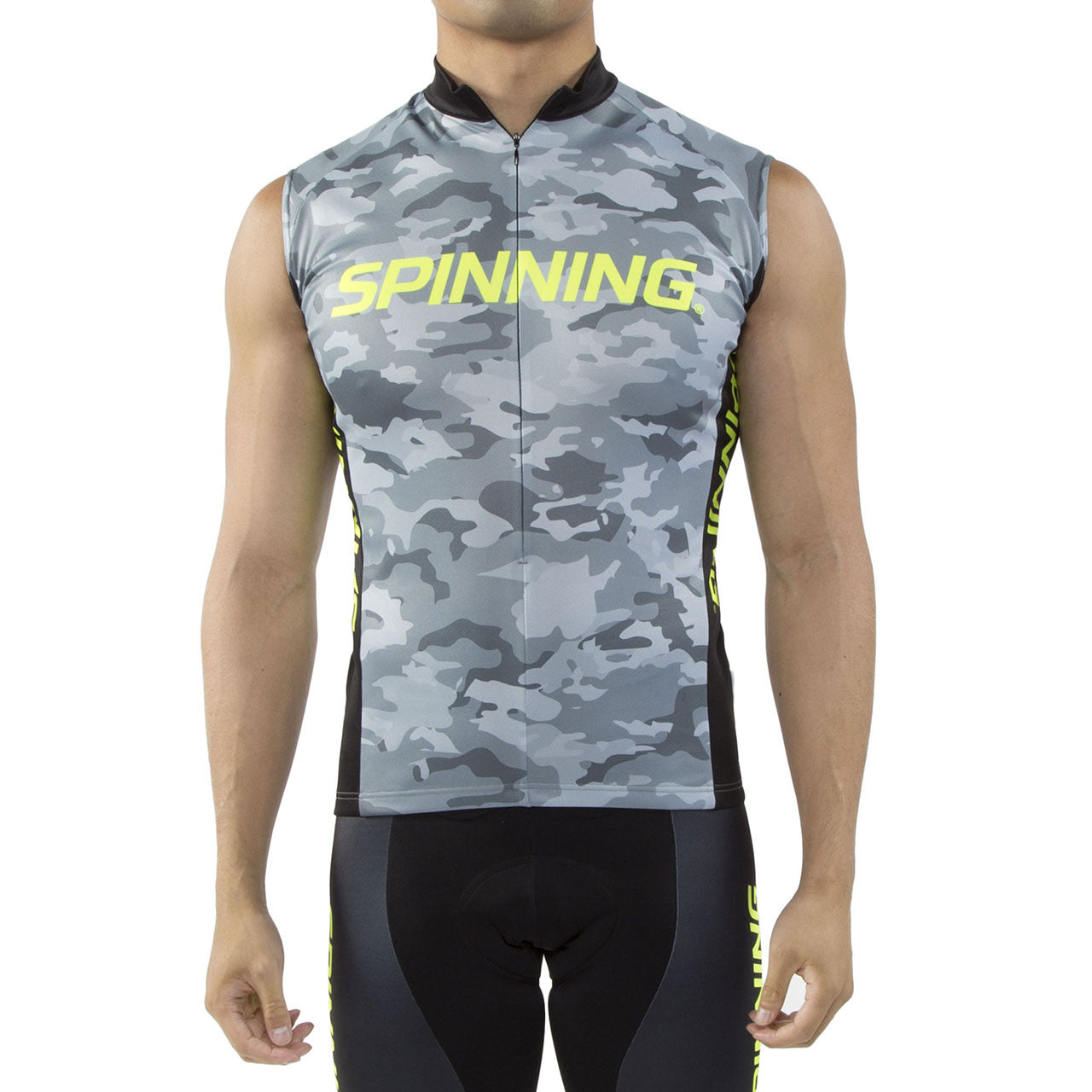 Spinning® Hercules Men's Sleeveless Cycling Jersey Yellow - Spinning