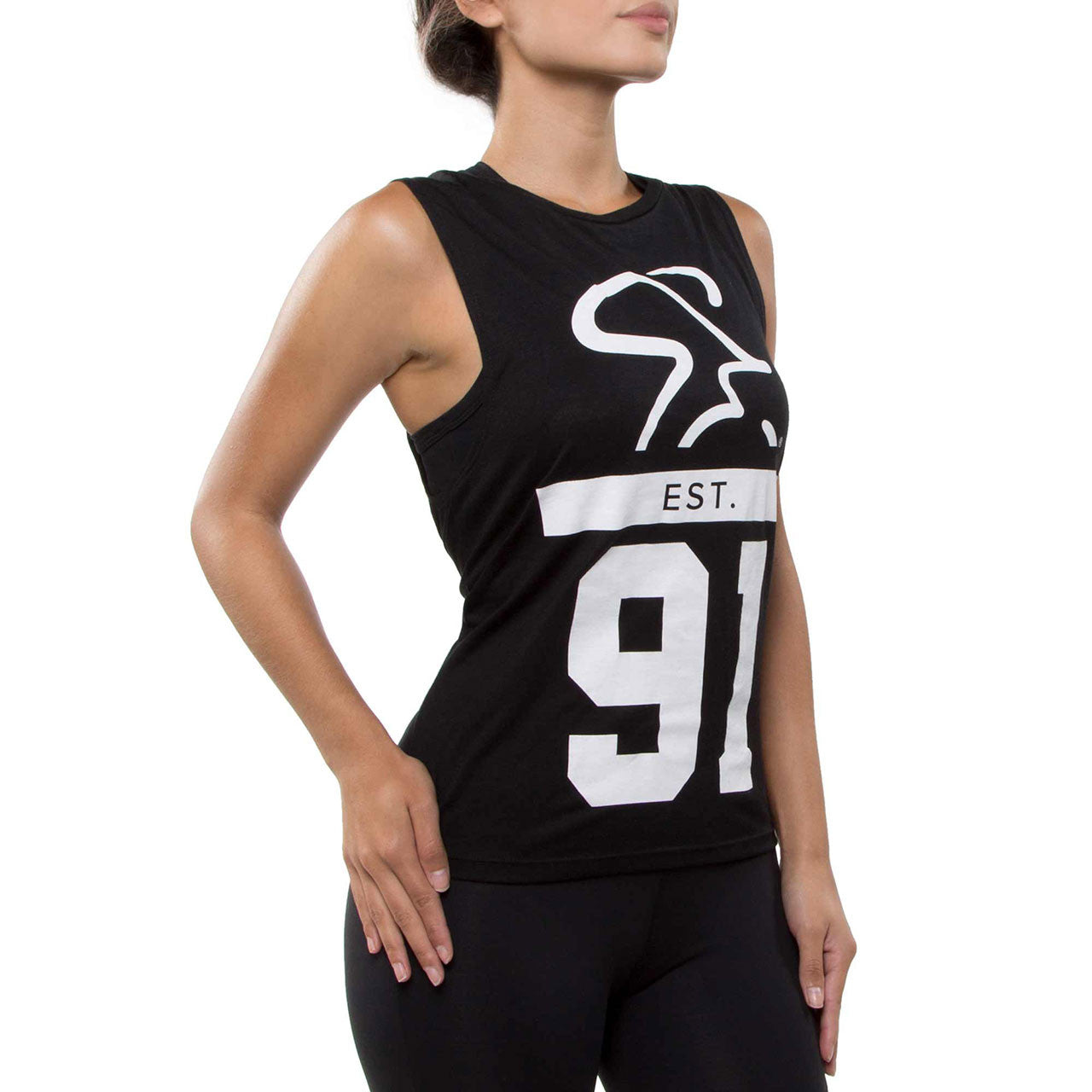 EST 91 Muscle Tank Womens - Spinning