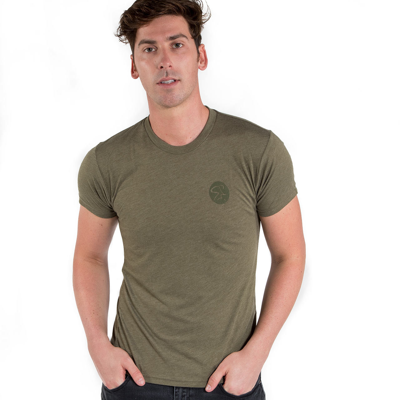 Spinning® USA TriBlend Crew Shirt - Military Green - Spinning