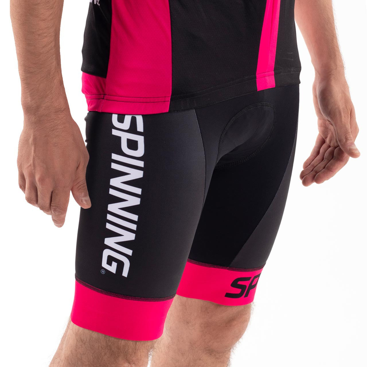 Spinning® Team Men's Padded Cycling Short - Pink - Spinning