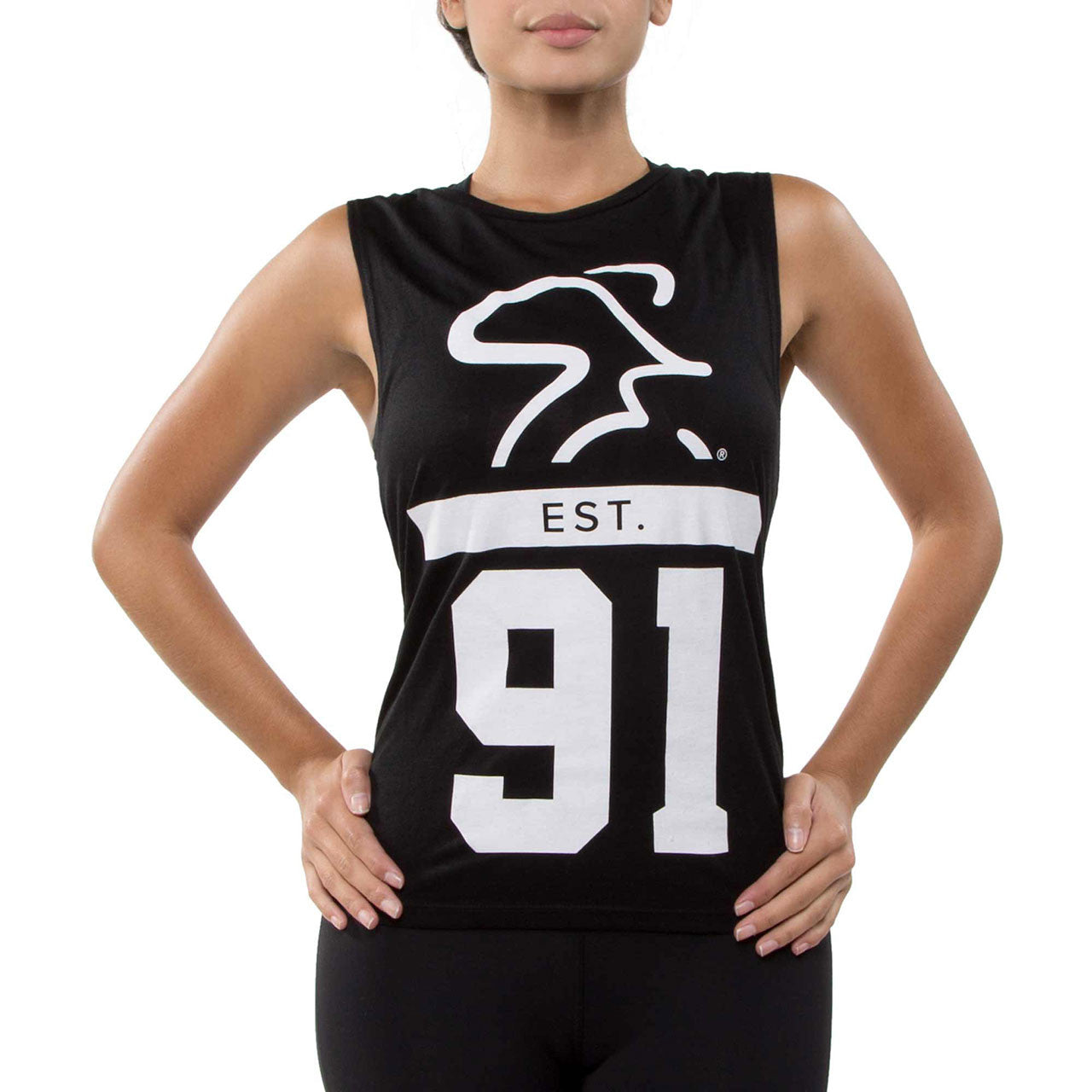 EST 91 Muscle Tank Womens - Spinning