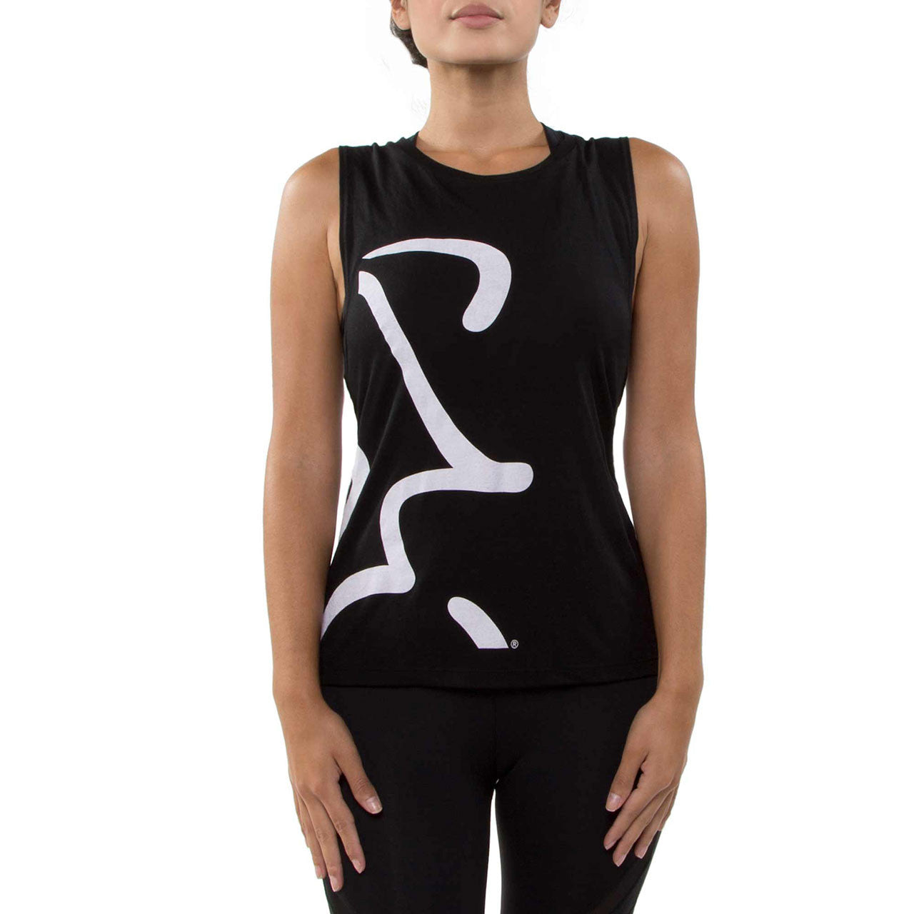 Rider Logo Muscle Tank Womens - Spinning