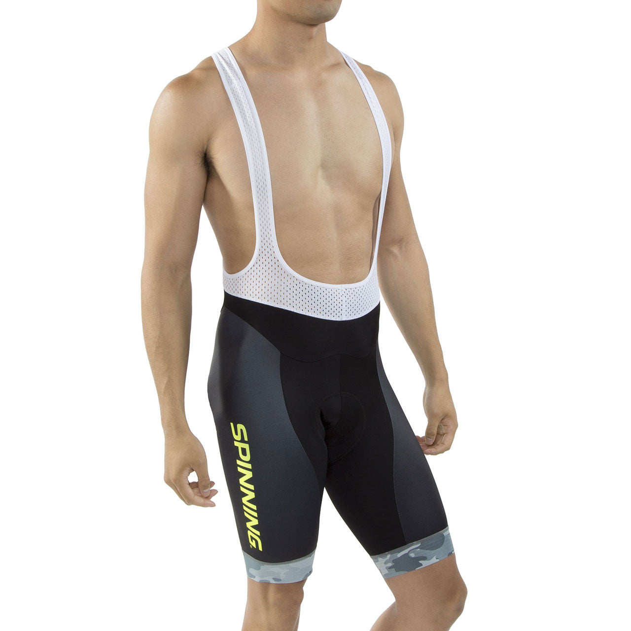 Spinning® Hercules Men's Cycling Bib Shorts - Yellow - Spinning