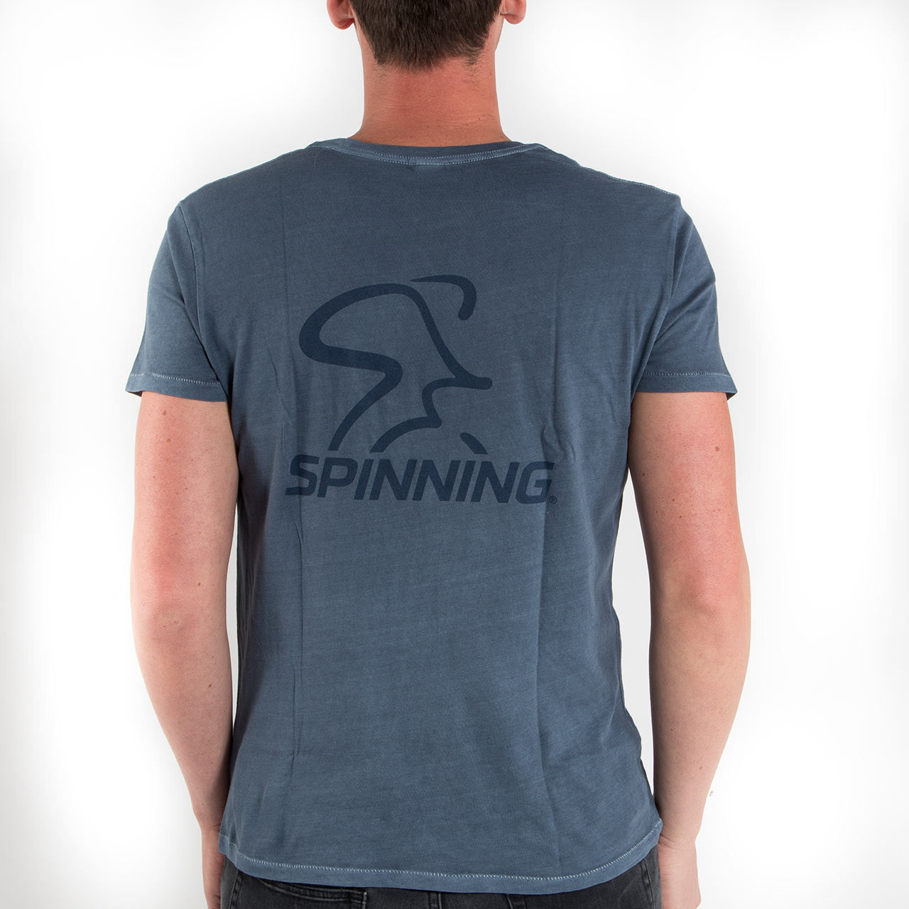 Spinning® Heritage Garment Dyed Distressed T-Shirt - Dark Blue Pigment - Spinning