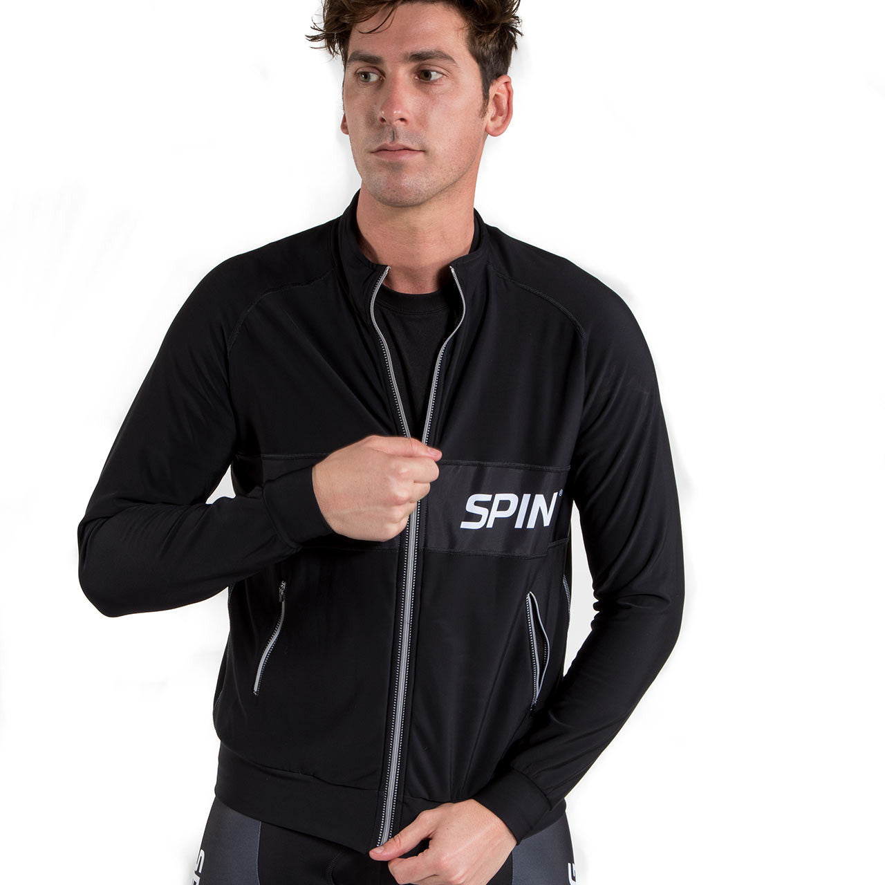 Spin® Pro Track Jacket Men's Black - Spinning