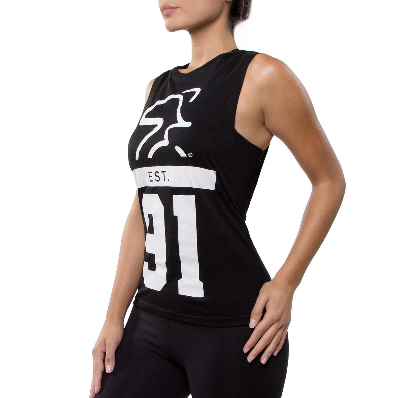 EST 91 Muscle Tank Womens - Spinning