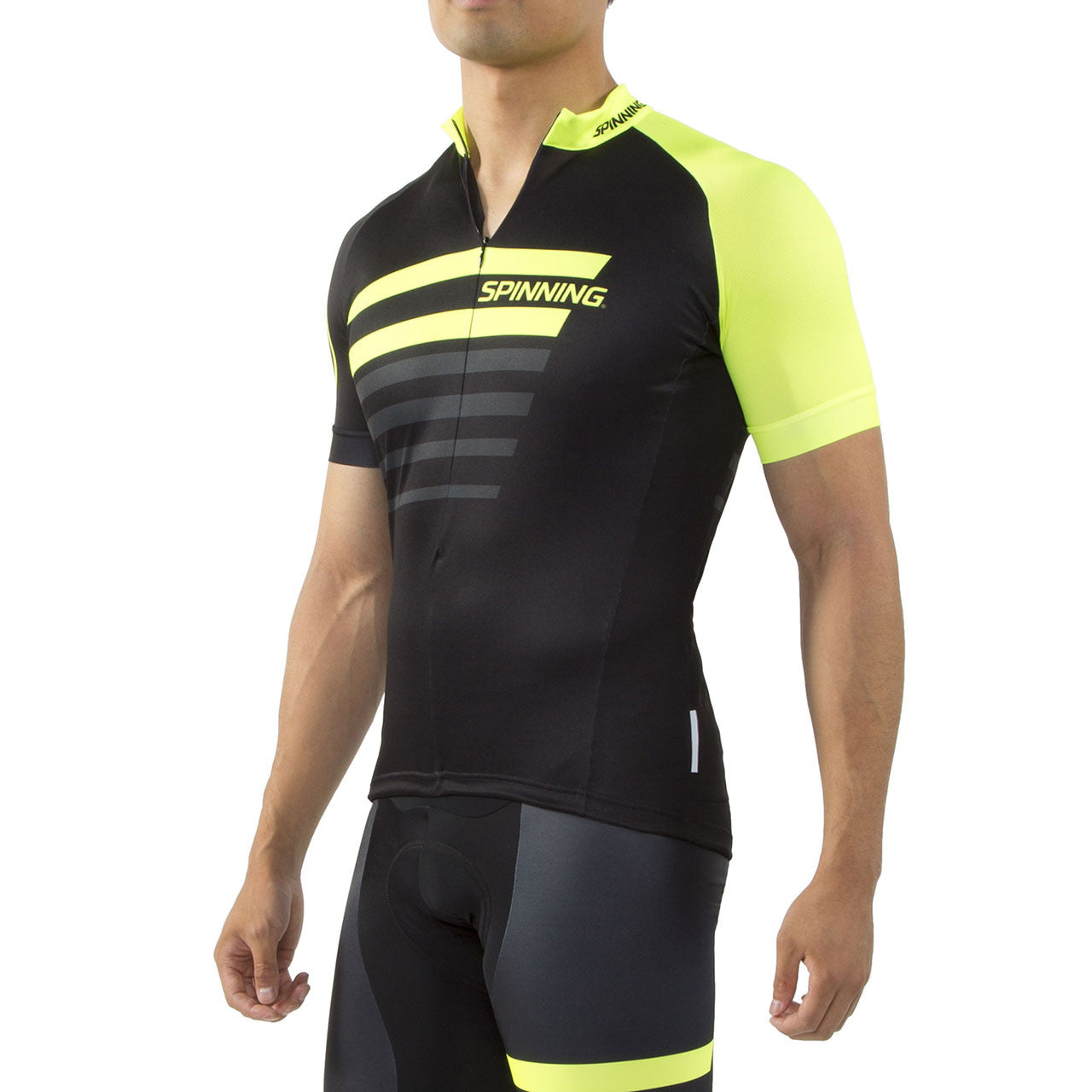 Spinning® Vega Mens Short Sleeve Cycling Jerseys Yellow - Spinning