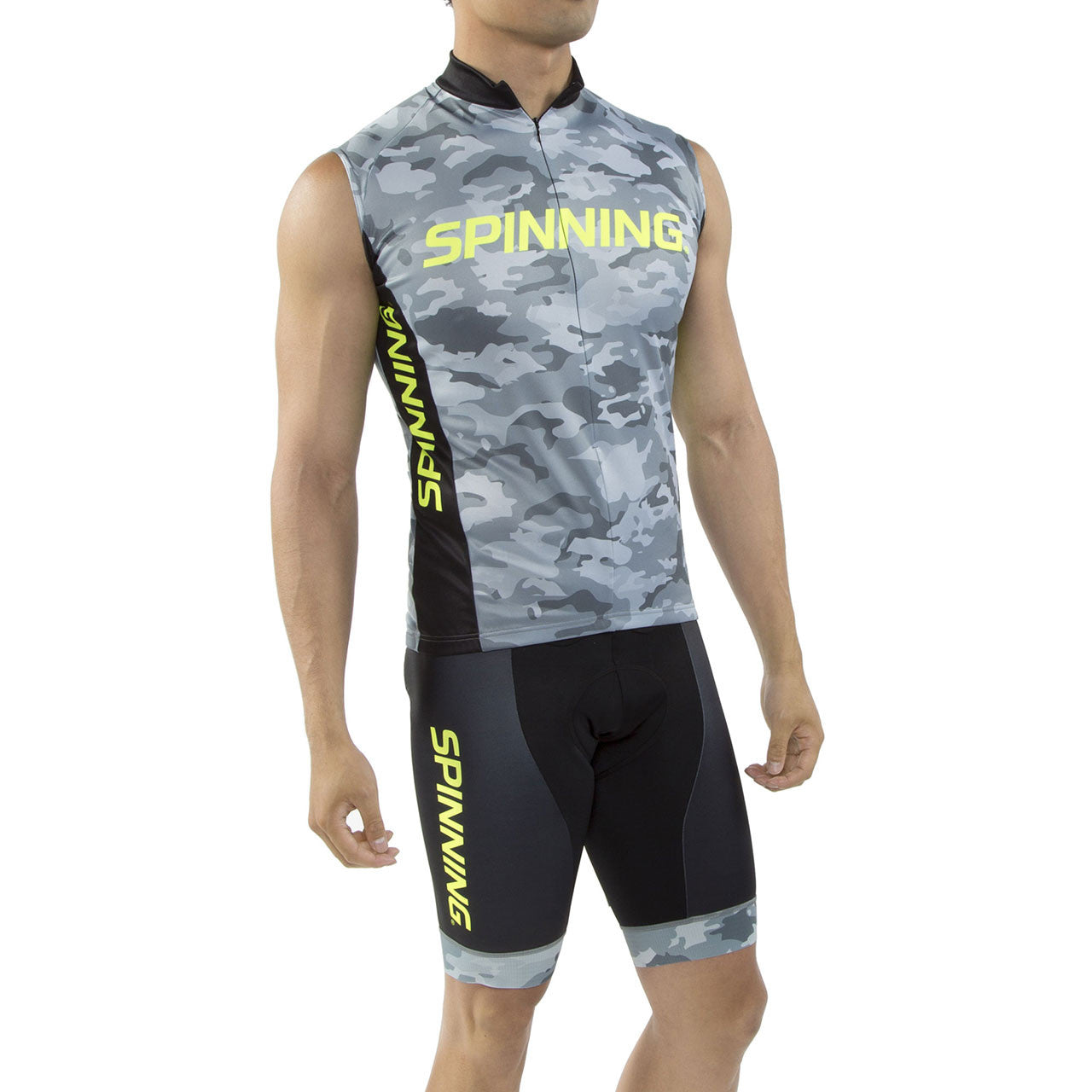 Spinning® Hercules Men's Sleeveless Cycling Jersey Yellow - Spinning