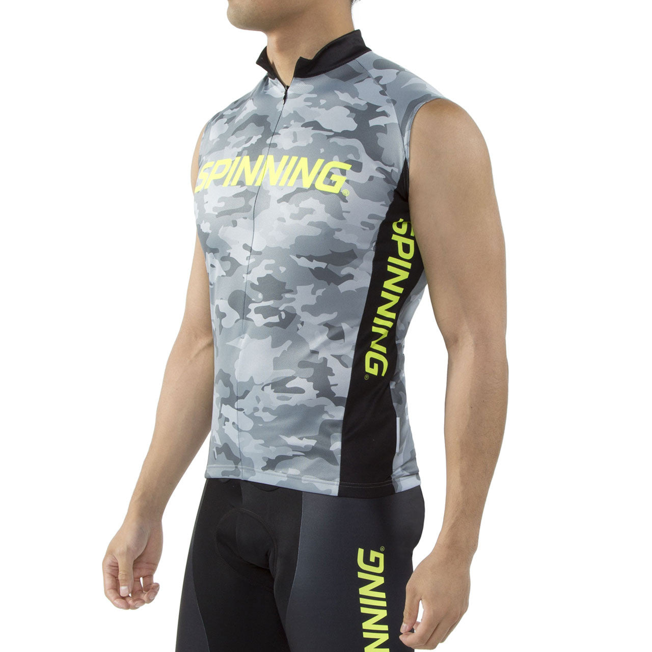 Spinning® Hercules Men's Sleeveless Cycling Jersey Yellow - Spinning