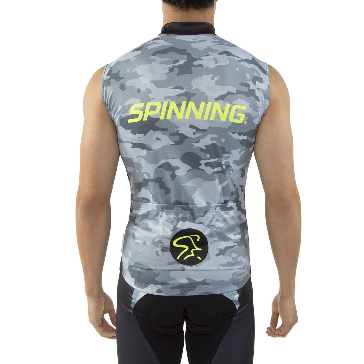 Spinning® Hercules Men's Sleeveless Cycling Jersey Yellow - Spinning