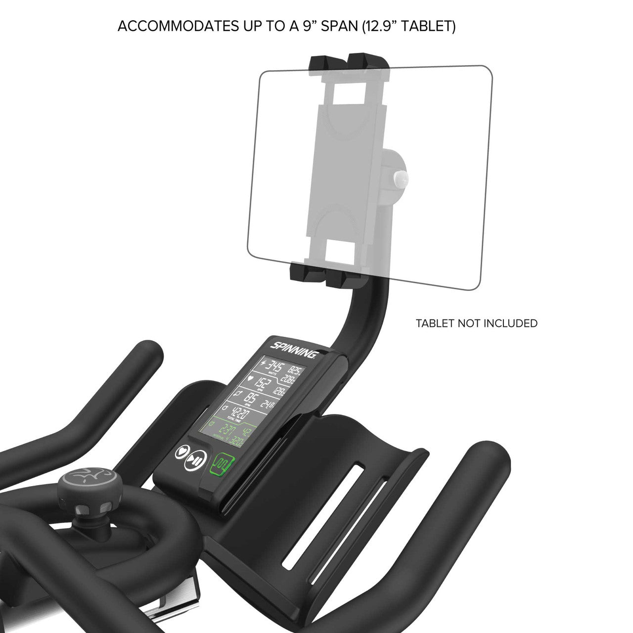 Premier Tablet Mount for Power Bikes - Compatible with PRO™ Power/NXT™ Power/Chrono® - Spinning