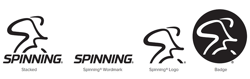 Spinning secondary logos